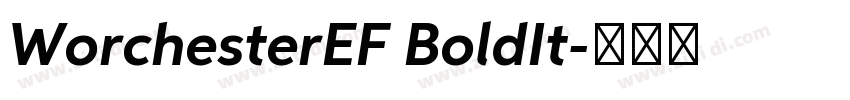 WorchesterEF BoldIt字体转换